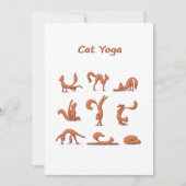 Cat Yoga Feiertagskarte (Vorderseite)
