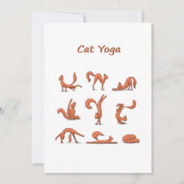 Cat Yoga Feiertagskarte