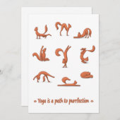 Cat Yoga Ferienwohnung Feiertagskarte (Vorne/Hinten)