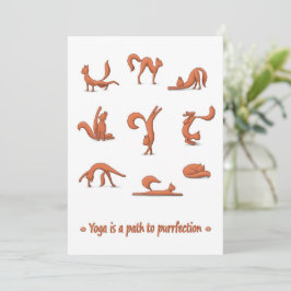 Cat Yoga Ferienwohnung Feiertagskarte