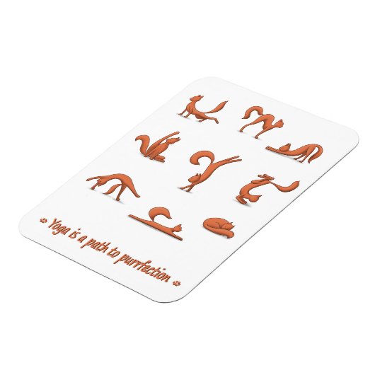 Cat Yoga Magnet (Linke Seite)