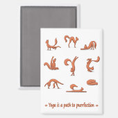 Cat Yoga Magnet (Vorderseite/Rückseite)