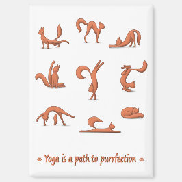 Cat Yoga Magnet