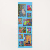 Cat Yoga Mat---blue Yogamatte (Vorderseite)