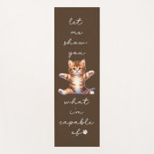 Cat Yoga Mat, Funny Cat Gym Mat, Cat Lover Gift Yogamatte (Vorderseite)