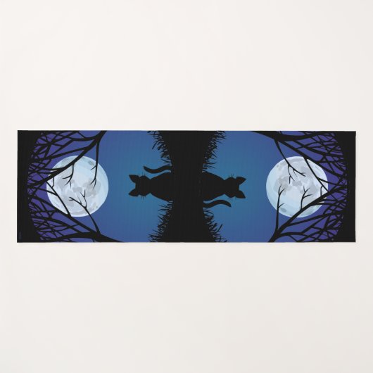 Cat Yoga Mat Personalisiert Fat Cat Lover Geschenk Yogamatte (Vorderseite (Horizontal))