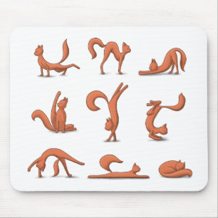 Cat Yoga Mousepad