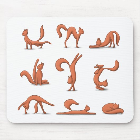 Cat Yoga Mousepad (Vorne)