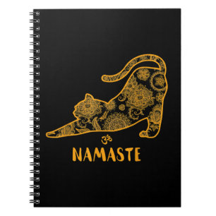 Cat Yoga Namaste OM - Funny Yoga Geschenk T - Shir Notizblock