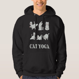 Cat Yoga Niedliche Katze Dog Yoga Katze Yoga Posen Hoodie