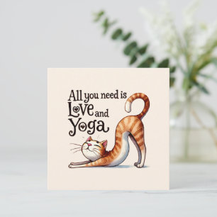 Cat Yoga Pose - Alles was Sie brauchen ist Liebe u