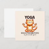 Cat Yoga Pose - Funny Yoga (Vorne/Hinten)
