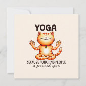 Cat Yoga Pose - Funny Yoga (Vorderseite)