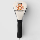 Cat Yoga Pose - Funny Yoga Golf Headcover (Vorderseite)