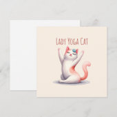 Cat Yoga Pose - Lady Yoga Cat (Vorne/Hinten)