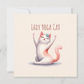 Cat Yoga Pose - Lady Yoga Cat (Vorderseite)