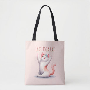 Cat Yoga Pose - Lady Yoga Cat Tasche