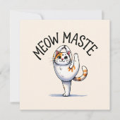 Cat Yoga Pose - Meow Maste (Vorderseite)