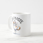 Cat Yoga Pose - Meow Maste Kaffeetasse (Vorderseite Links)