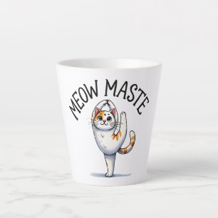 Cat Yoga Pose - Meow Maste Milchtasse