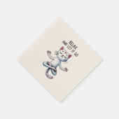 Cat Yoga Pose - Relax und Lass It Go Serviette (Ecke)