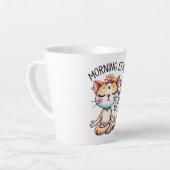 Cat Yoga Pose - Vormittag mit Yoga Milchtasse (Linke Ecke)