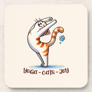 Cat Yoga Pose - Yoga - Katzen - Joy Getränkeuntersetzer