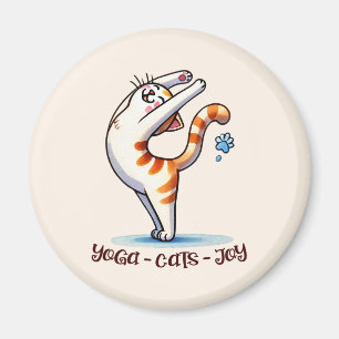 Cat Yoga Pose - Yoga - Katzen - Joy Magnet