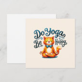 Cat Yoga Pose - Yoga machen, glücklich sein (Vorne/Hinten)