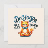 Cat Yoga Pose - Yoga machen, glücklich sein (Vorderseite)