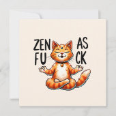 Cat Yoga Pose - Zen (Vorderseite)