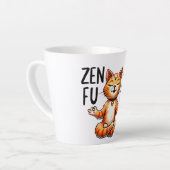 Cat Yoga Pose - Zen Milchtasse (Linke Ecke)