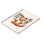 Cat Yoga Pose - Zen Notizblock (Linke Seite)