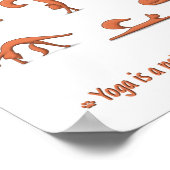 Cat Yoga Poster (Ecke)