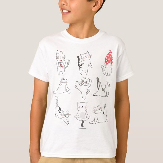 Cat Yoga T-Shirt (Vorderseite)