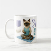 Cat Yoga Themed Kaffeetasse (Links)