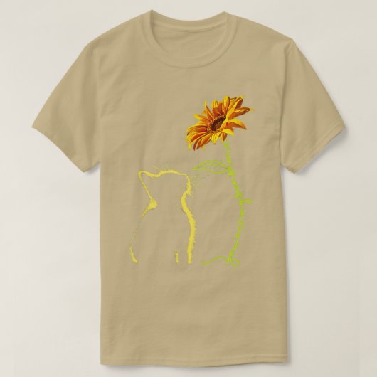 Cat you my sunshine Sunflower Cat Lovers Gifts T-Shirt (Design vorne)