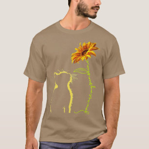 Cat you my sunshine Sunflower Cat Lovers Gifts T-Shirt