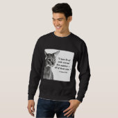 Cat Zen Master Eckhart Tolle Sweatshirt (Vorne ganz)