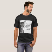 Cat Zen Master Eckhart Tolle T-Shirt (Vorne ganz)