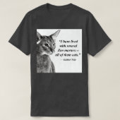 Cat Zen Master Eckhart Tolle T-Shirt (Design vorne)