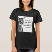 Cat Zen Master Eckhart Tolle T-Shirt (Vorderseite)