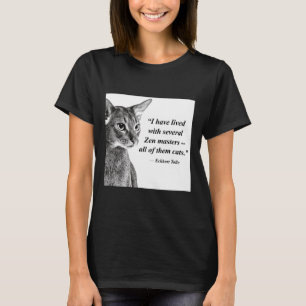 Cat Zen Master Eckhart Tolle T-Shirt