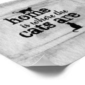 Cat Zitat Poster Aquarellgestaltung (Ecke)