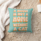 Cat Zuhause Cushion Kissen (Decke)
