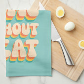 Cat Zuhause Geschirrtuch (Viertel Falte)