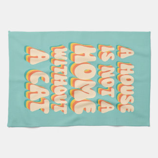 Cat Zuhause Geschirrtuch