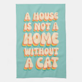 Cat Zuhause Geschirrtuch (Vertikal)