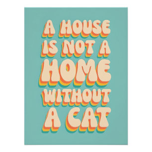 Cat Zuhause Poster