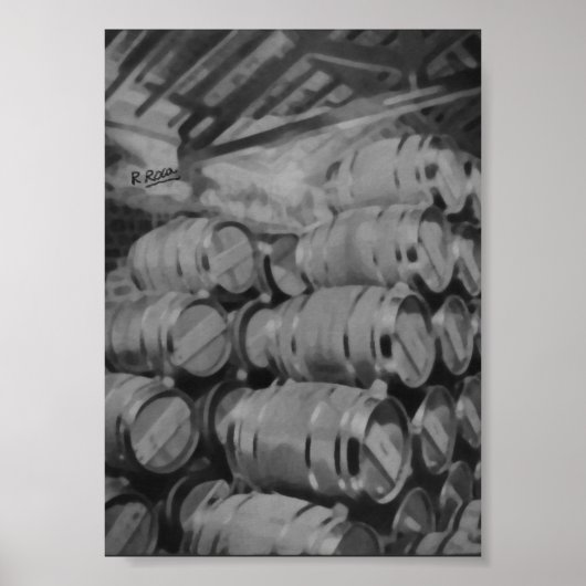 Cata de vinos (Bodega) Original Oils Artwork Poste Poster (Vorne)